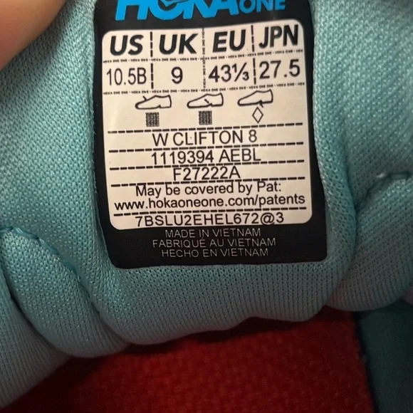 Hoka Clifton 8 women’s size 10.5 - Picture 8 of 9